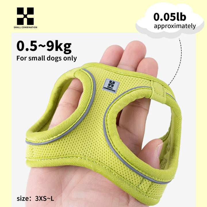 Adjustable Dog Harness & Leash Set – Reflective Vest