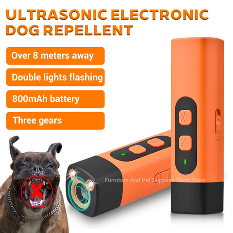 Ultrasonic Dog Repeller – Anti Bark Device with LED