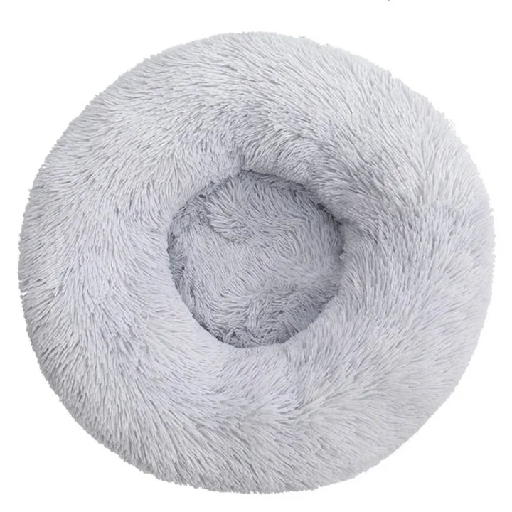 Round Plush Pet Bed – Super Soft Warm Dog & Cat Bed
