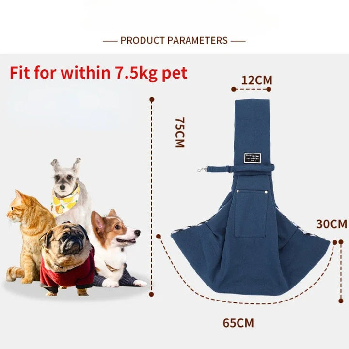 Pet Sling Carrier Bag – Portable Dog & Cat Travel Bag