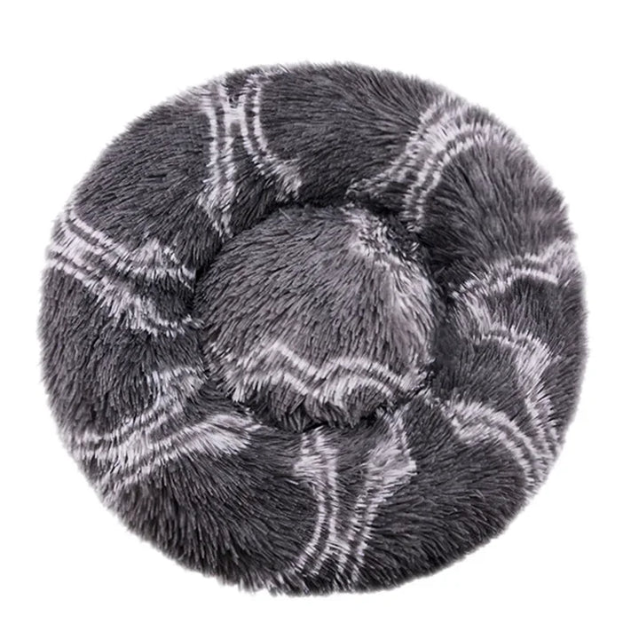 Round Plush Pet Bed – Super Soft Warm Dog & Cat Bed