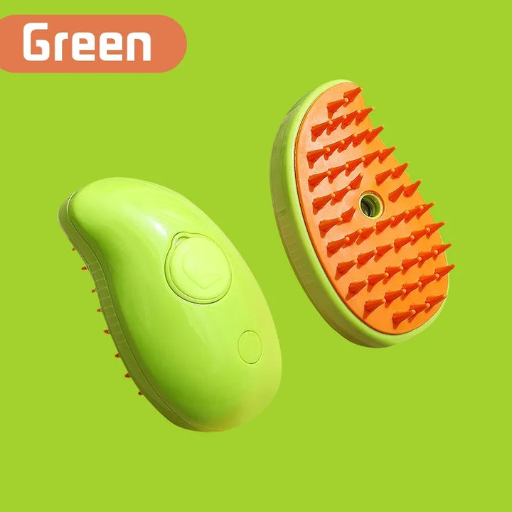 3 in 1 Steam Spray Pet Brush – Massage & Hair Remover