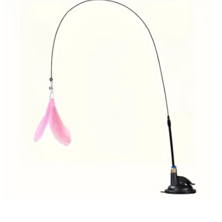 Rainbow Cat Teaser Wand – Interactive Cat Toy