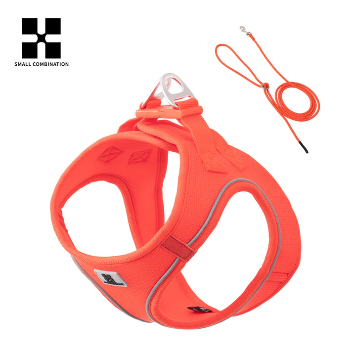 Adjustable Dog Harness & Leash Set – Reflective Vest