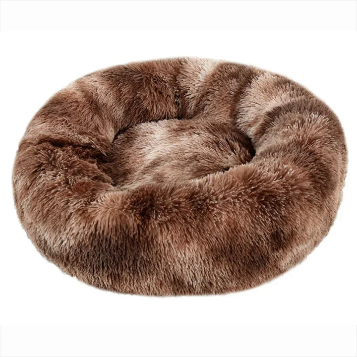 Round Plush Pet Bed – Super Soft Warm Dog & Cat Bed