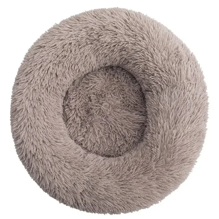 Round Plush Pet Bed – Super Soft Warm Dog & Cat Bed