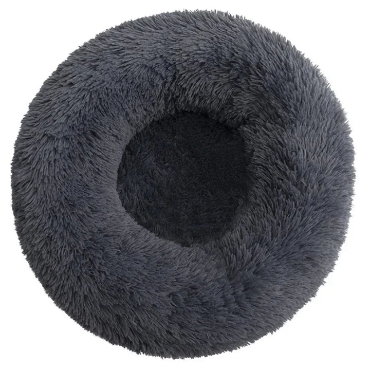 Round Plush Pet Bed – Super Soft Warm Dog & Cat Bed